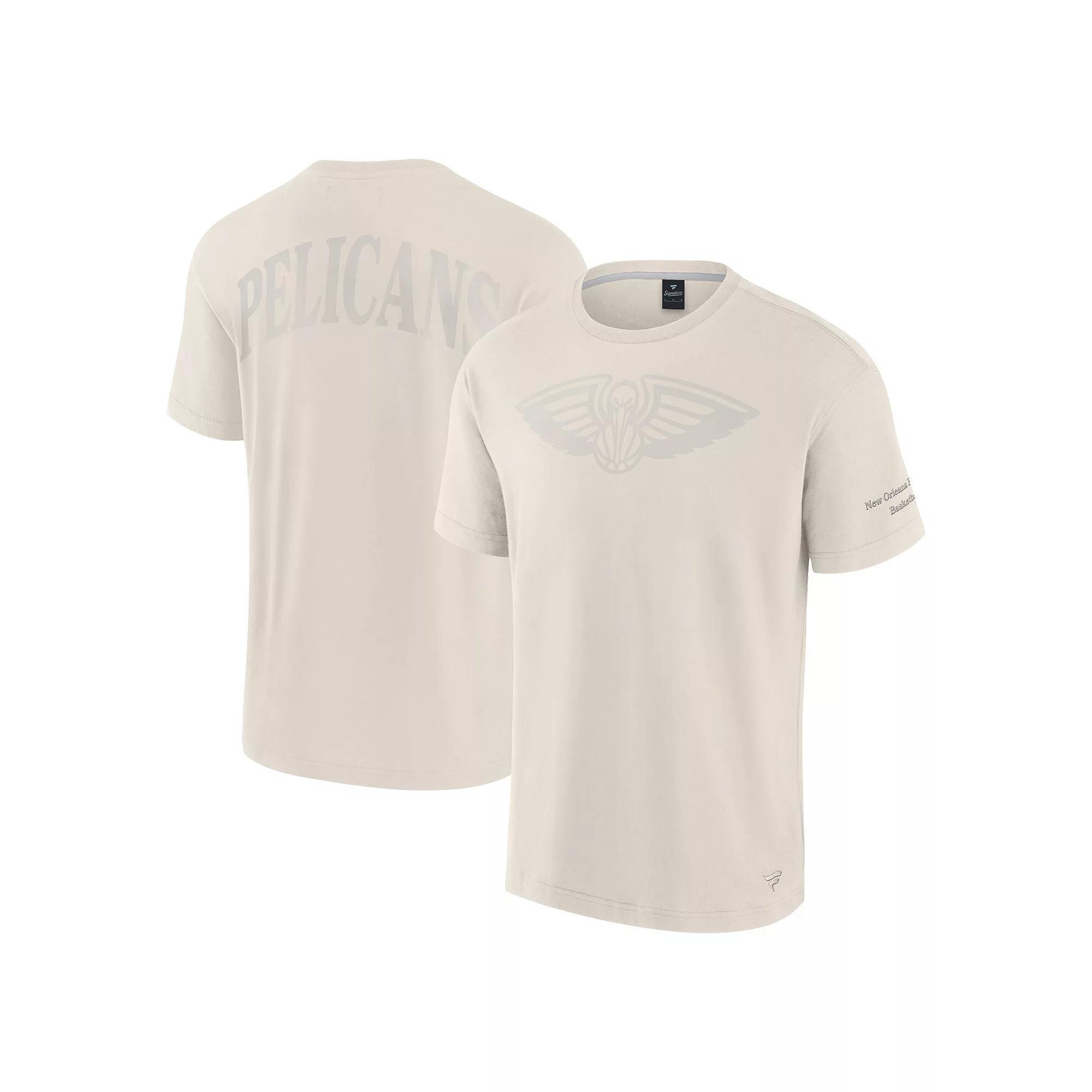 Men's Fanatics Cream New Orleans Pelicans Elements Iconic T-Shirt, Size: Small, Beige Product Image