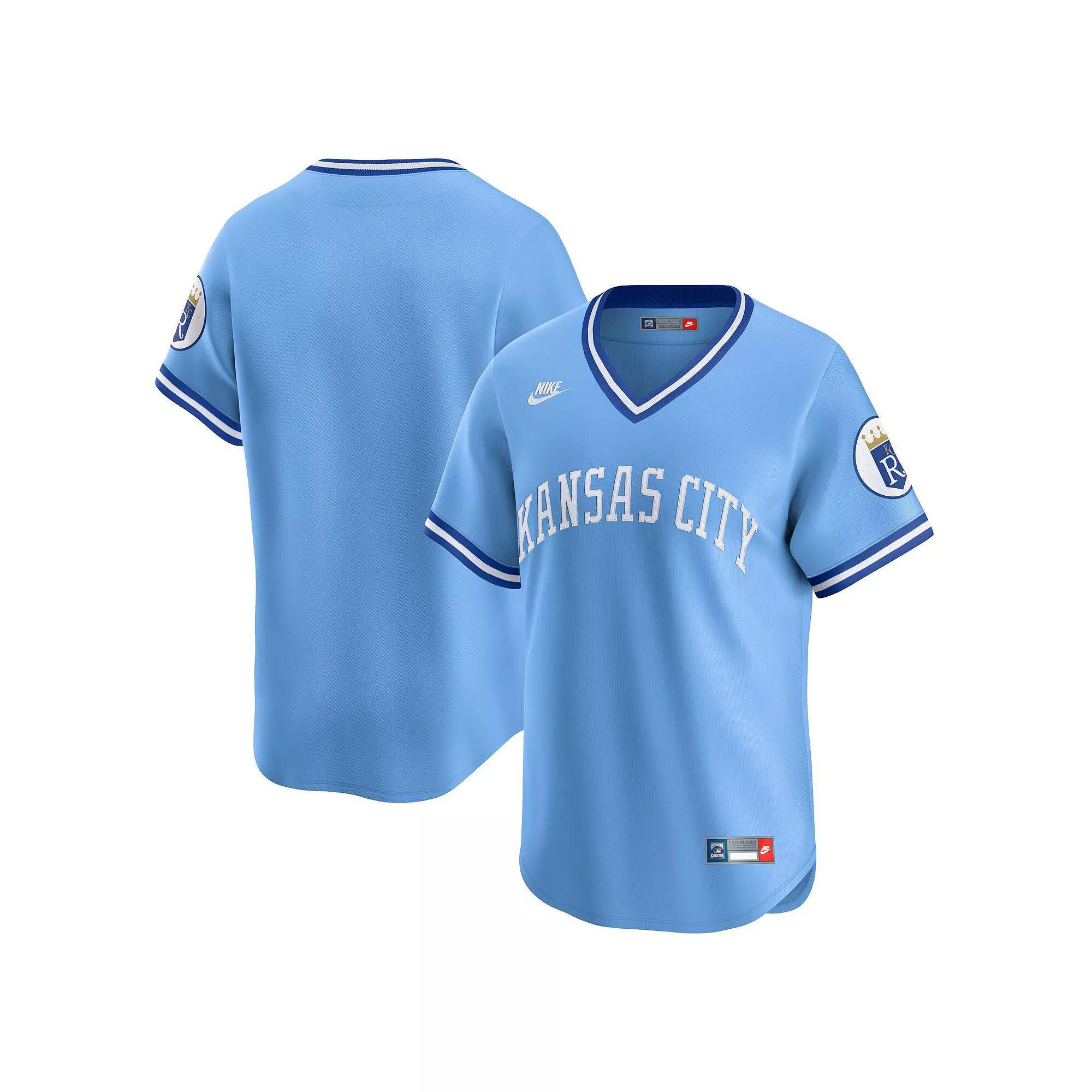 Men's Nike Light Blue Kansas City Royals Cooperstown Collection Limited Jersey, Size: XL Product Image