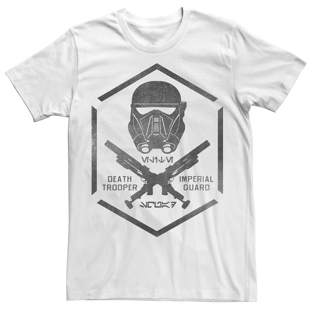 Men's Star Wars Death Trooper Badge Graphic Tee, Size: Medium, White Product Image
