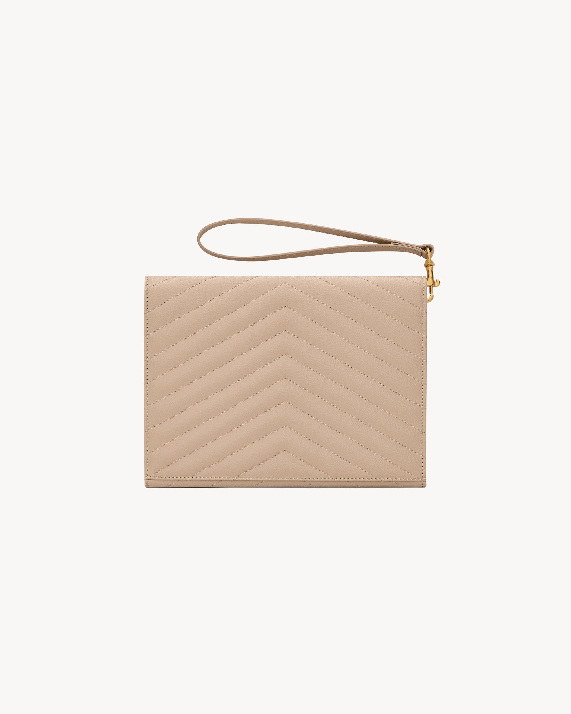 CASSANDRE MATELASSÉ FLAP POUCH in grain de poudre leather Product Image