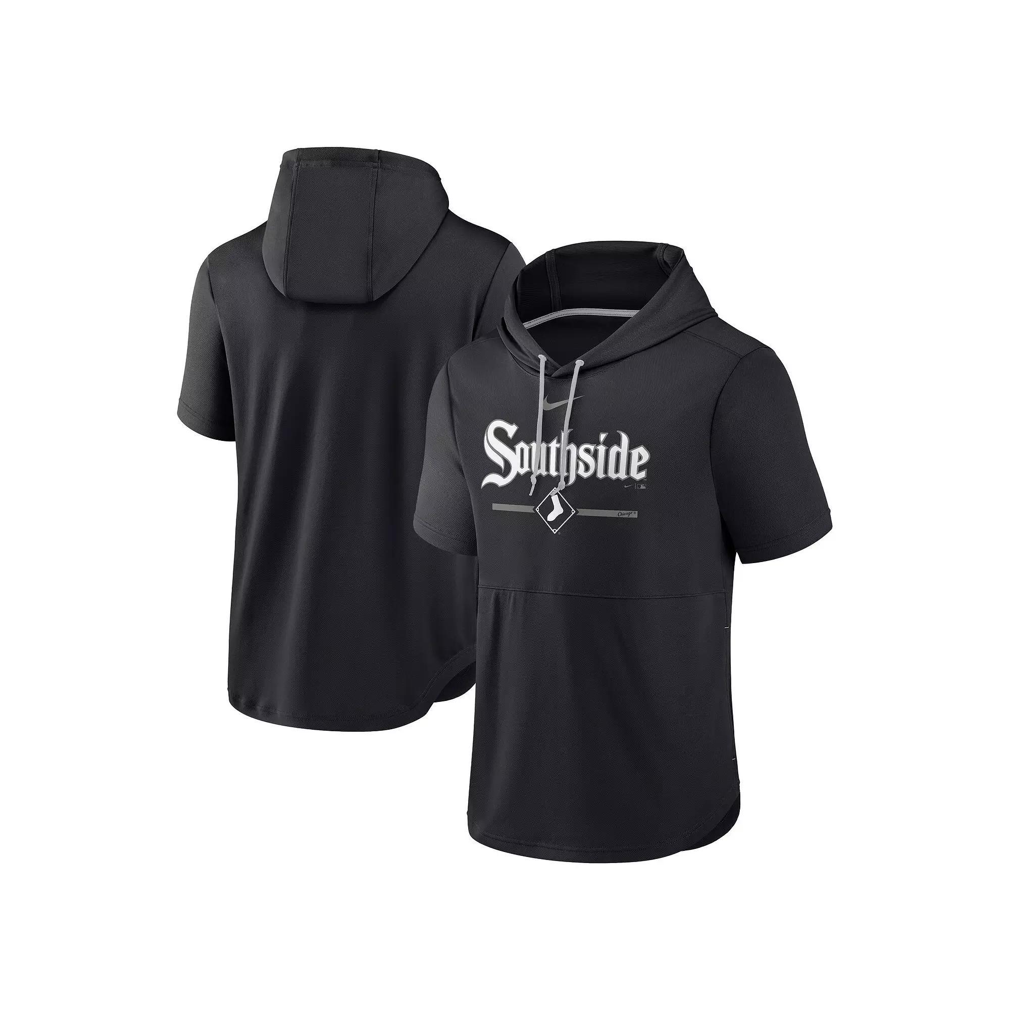 Men's Nike  Black Chicago White Sox City Connect Short Sleeve Pullover Hoodie, Size: Small Product Image