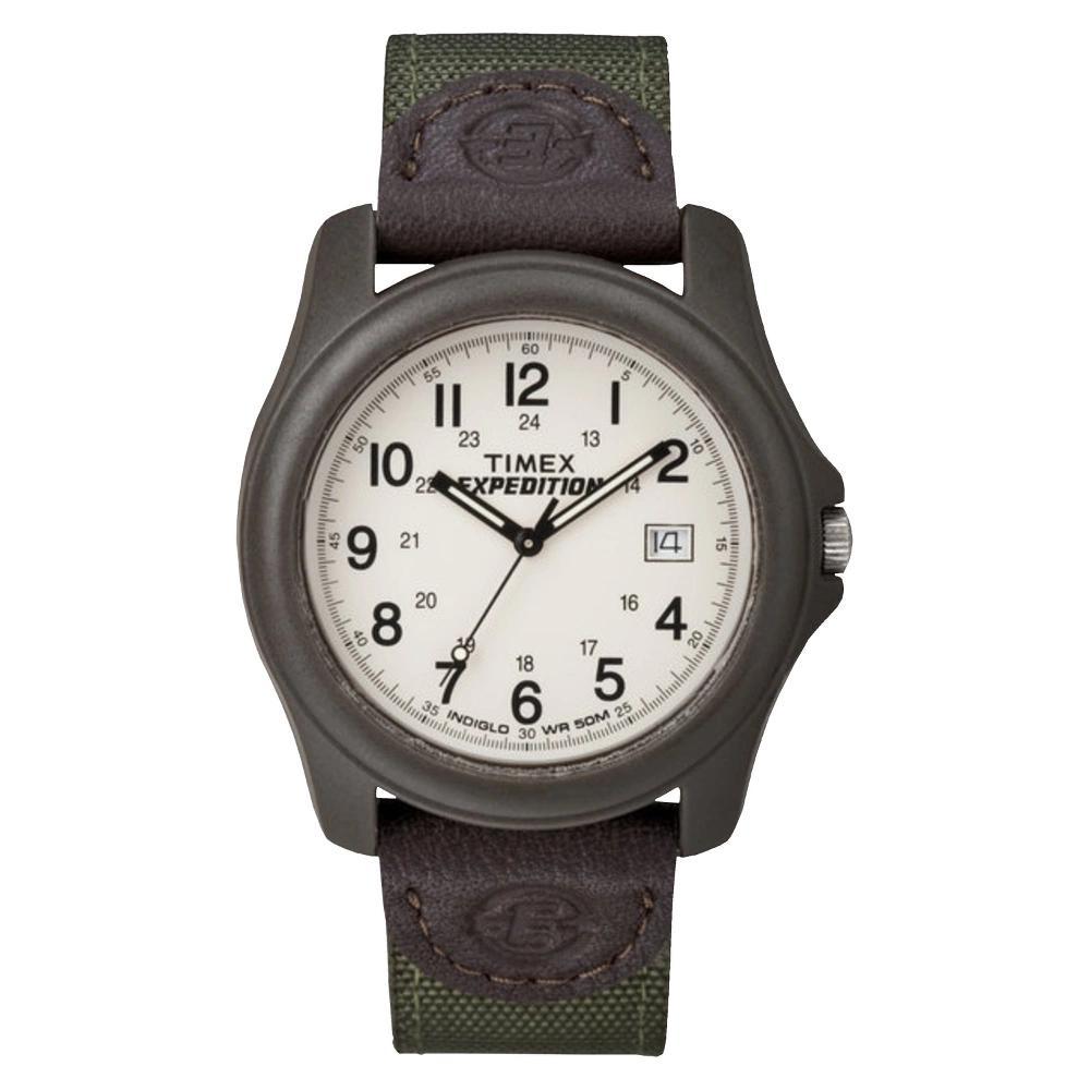 Men's Timex Expedition Camper Watch with Nylon/Leather Strap and Resin Case T49101JT Product Image