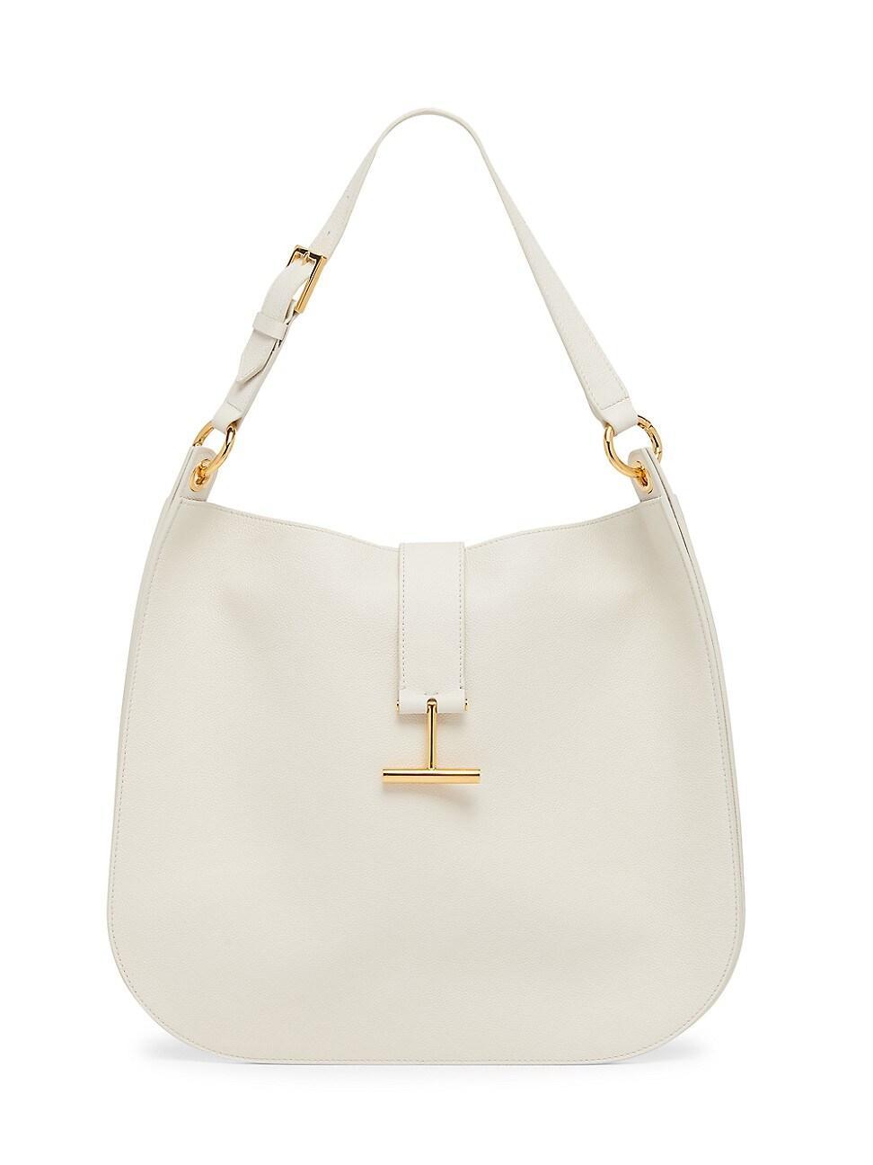 Tara Large Hobo Crossbody in Grained Leather Product Image