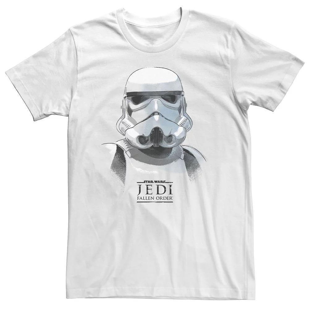 Big & Tall Star Wars Jedi: Fallen Order Stormtrooper Portrait Tee, Men's, Size: 3XL Tall, White Product Image