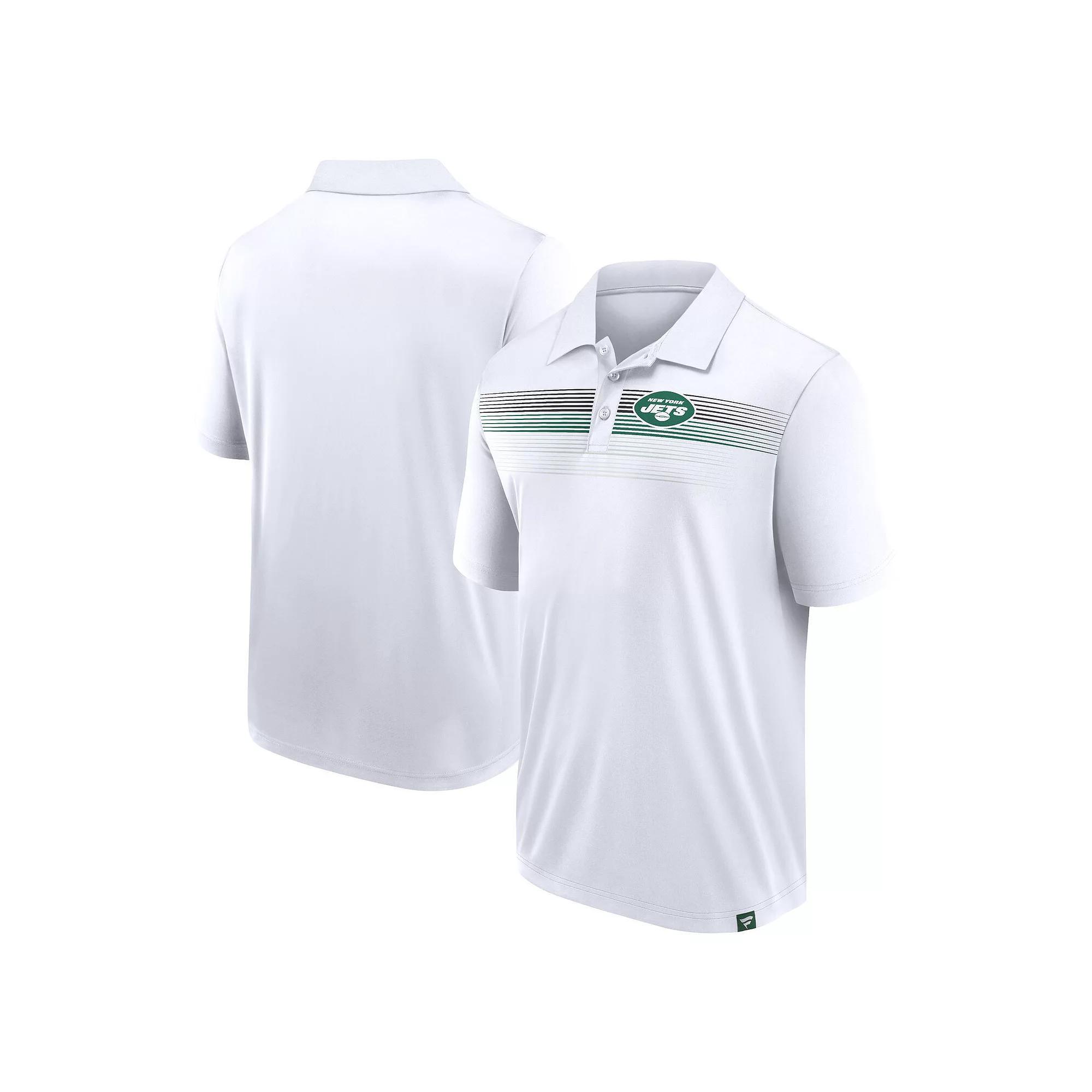 Men's Fanatics Branded White New York Jets Victory For Us Interlock Polo, Size: 5XL Product Image