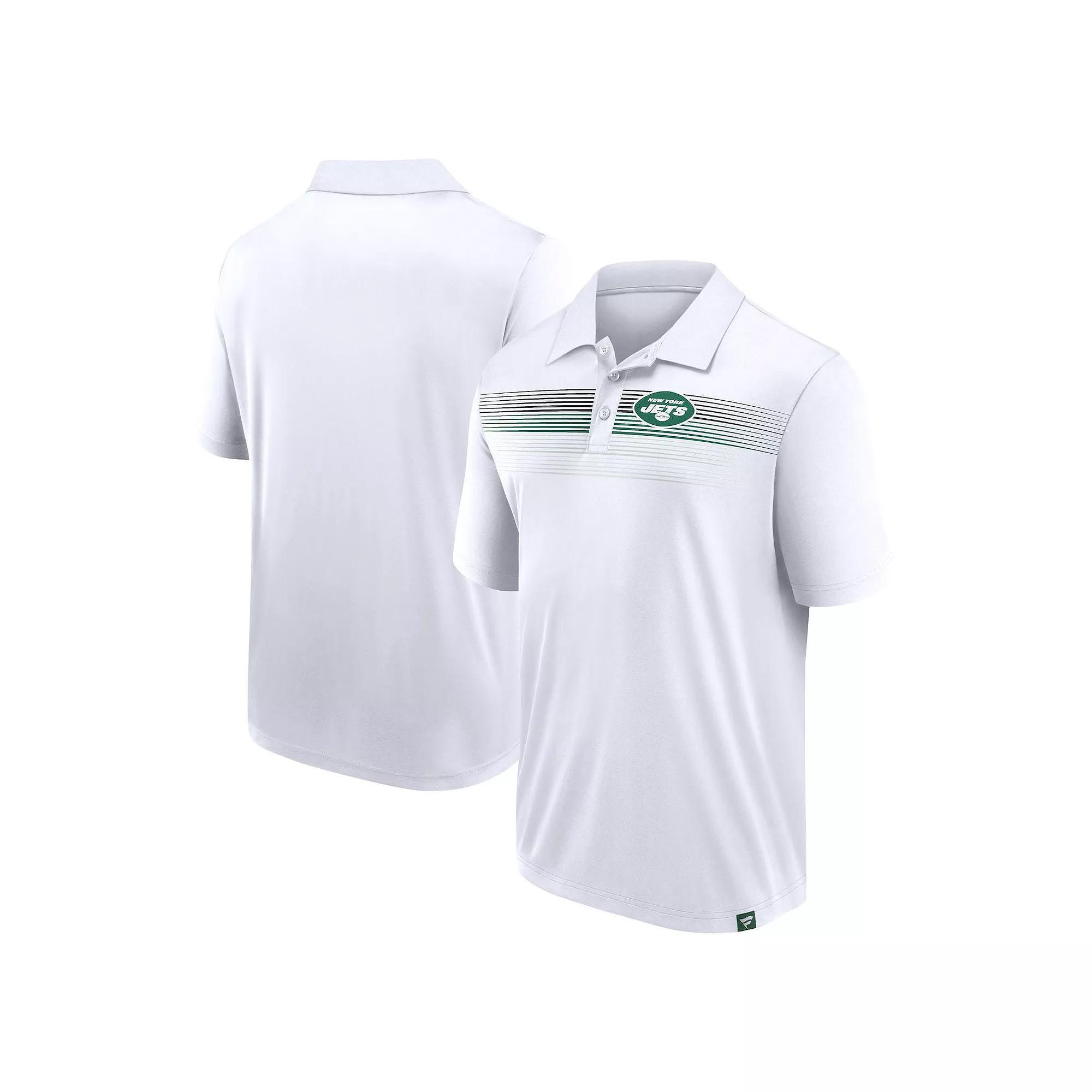 Men's Fanatics Branded White New York Jets Victory For Us Interlock Polo, Size: 5XL Product Image