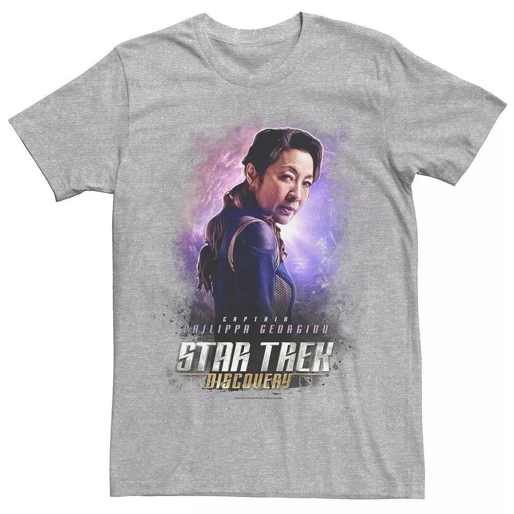 Men's Star Trek Discovery Captain Georgiou Space Tee, Size: Medium, Athletic Grey Product Image