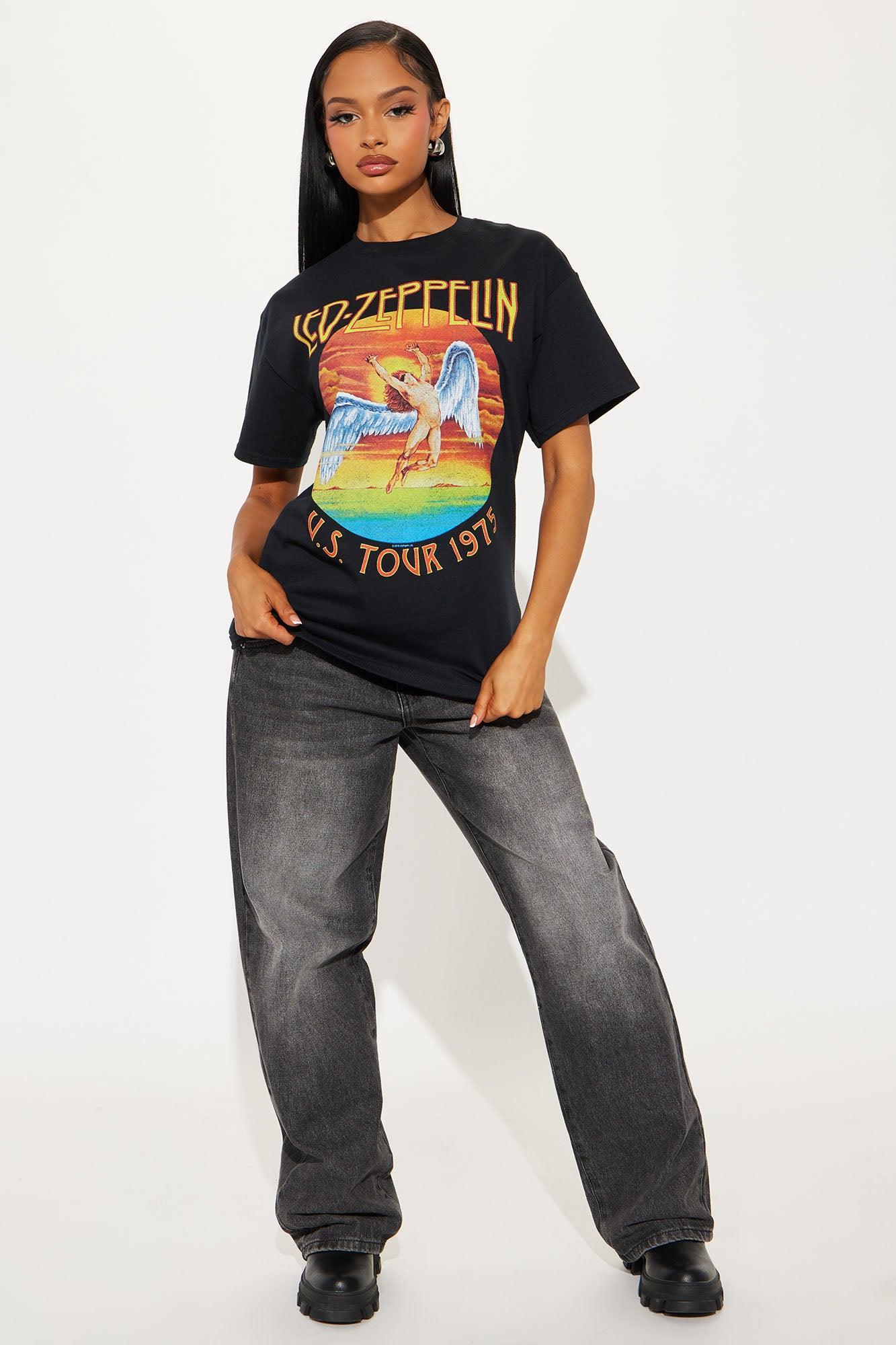 Led Zeppelin 1975 Tour Tee - Black Product Image
