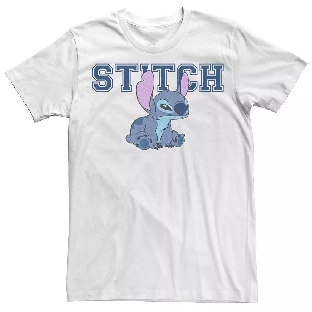 Disney's Lilo & Stitch Angry Sitting Stitch Juniors' Boyfriend Graphic Tee, Women's, Size: Medium, White Product Image
