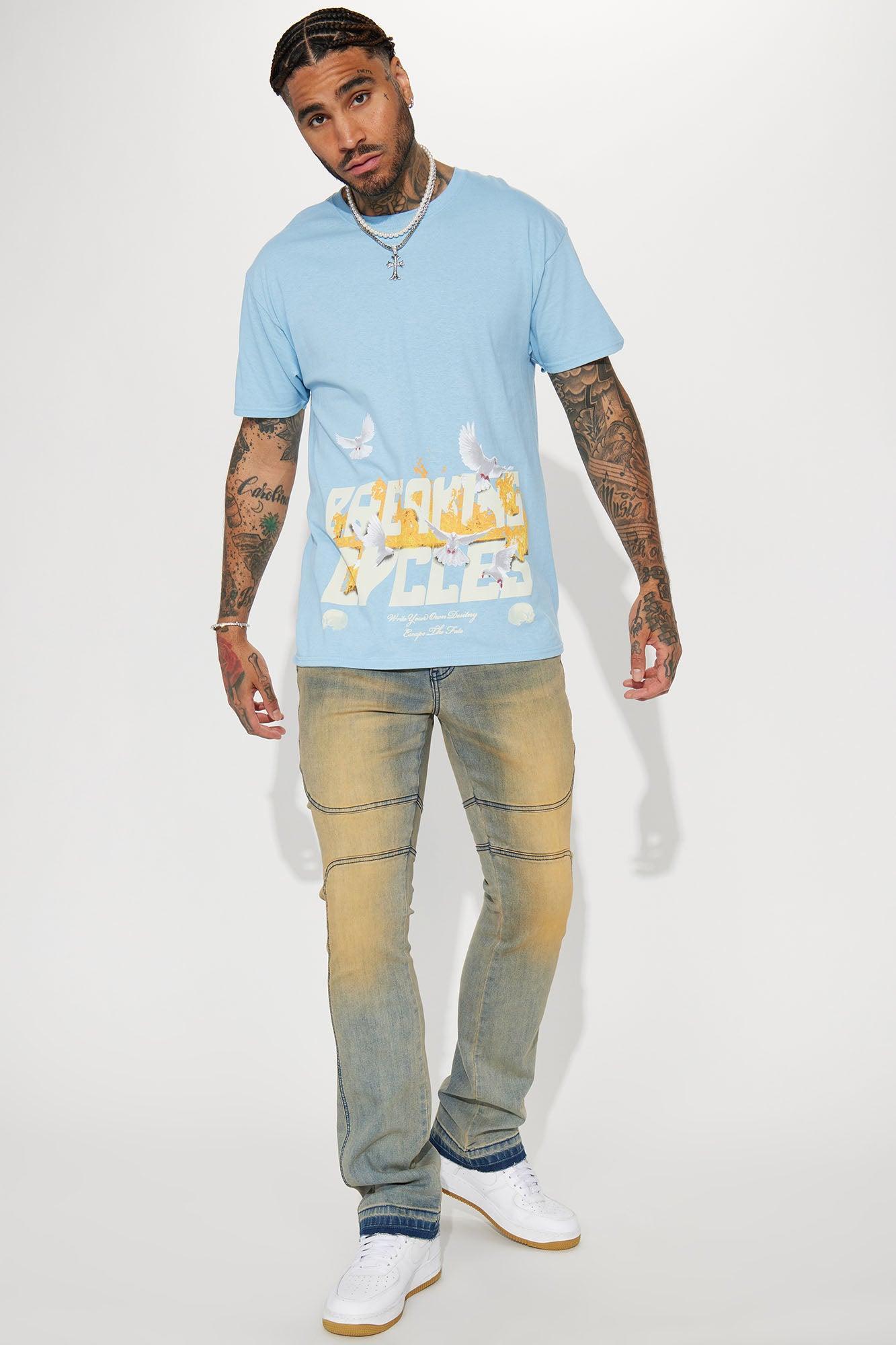 Breaking Cycles Short Sleeve Tee - Light Blue Product Image
