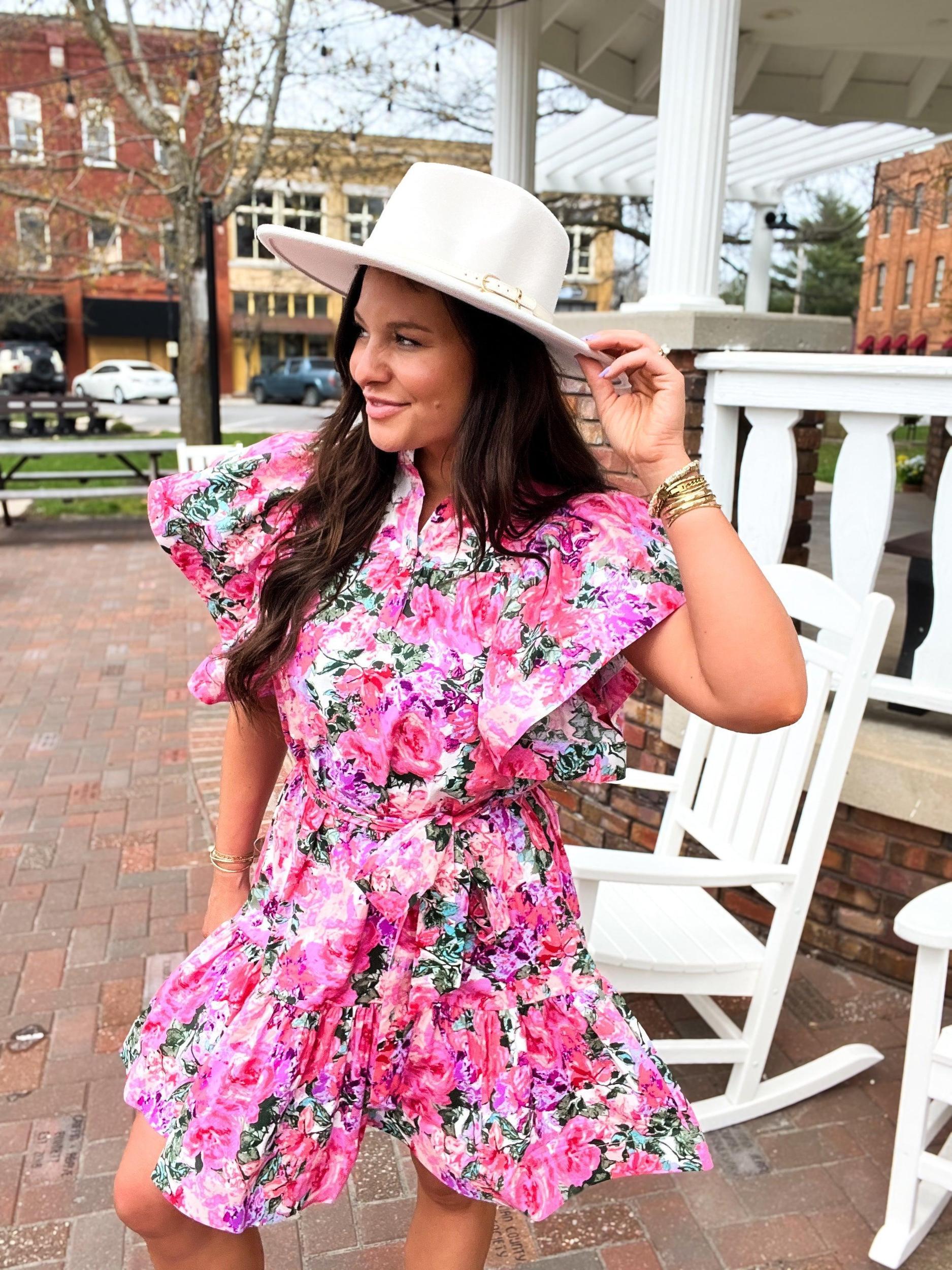 Abbey Royalty Belted Mini Dress Product Image