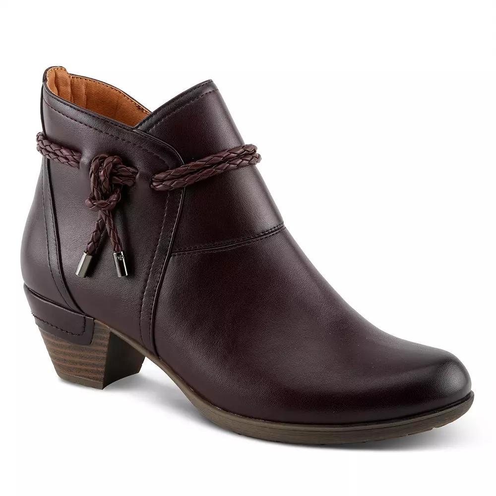 Patrizia Dandre Women's Heeled Braided Lace Ankle Boots, Size: 38, Red Product Image