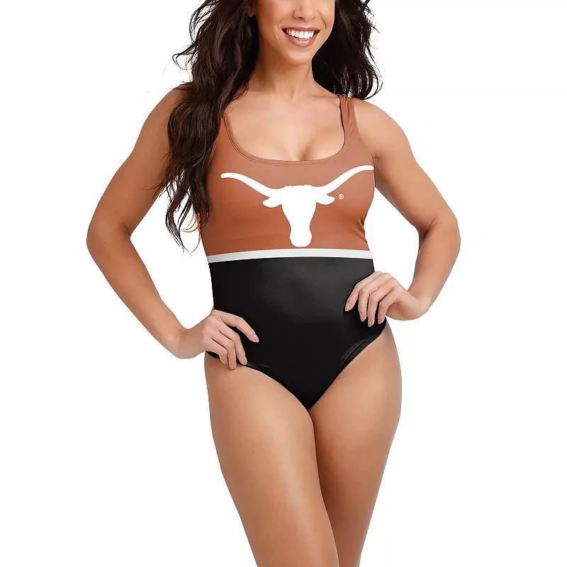 Womens FOCO Crimson Oklahoma Sooners One-Piece Bathing Suit Product Image