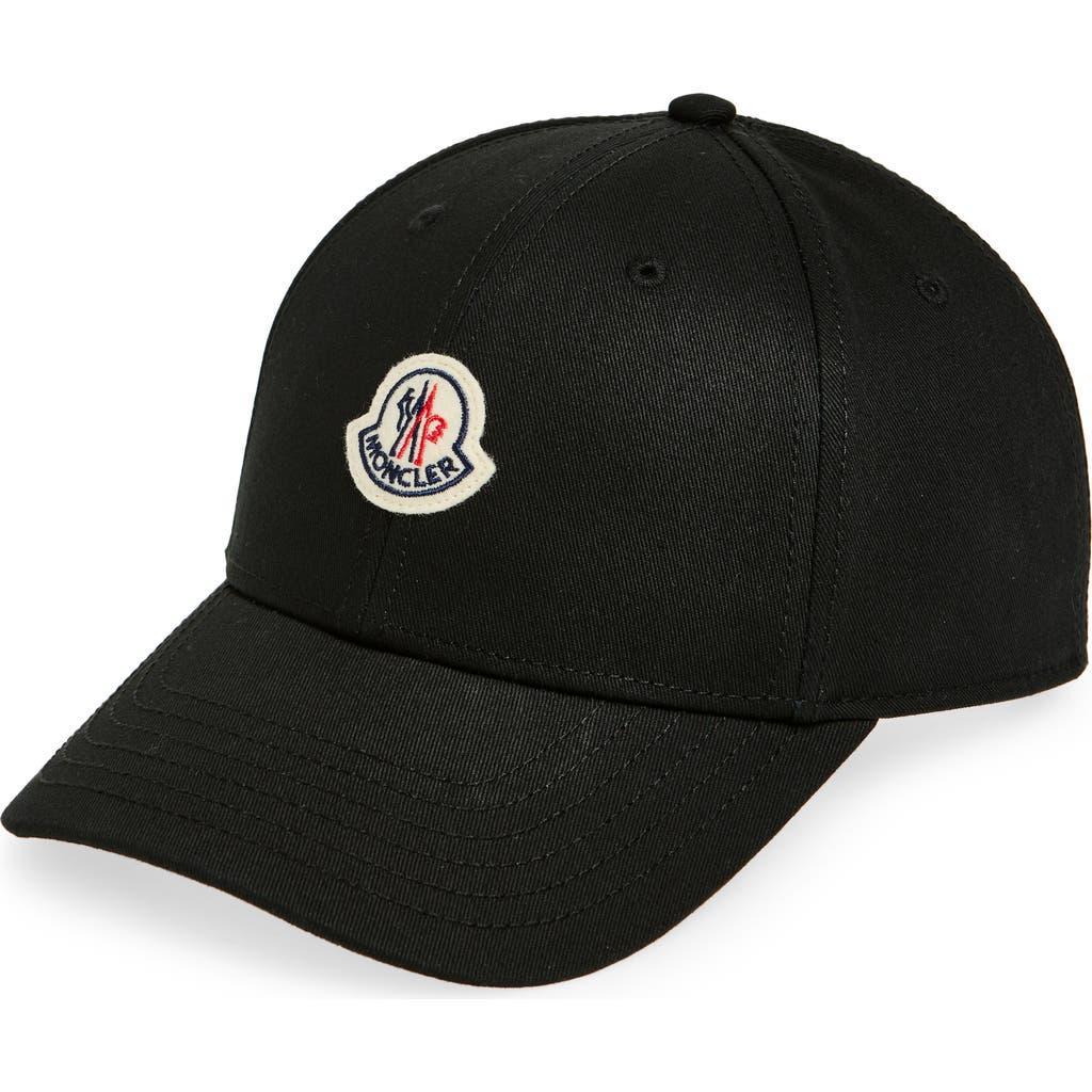 MONCLER Grenoble Logo Embroidered Baseball Cap In Black Product Image