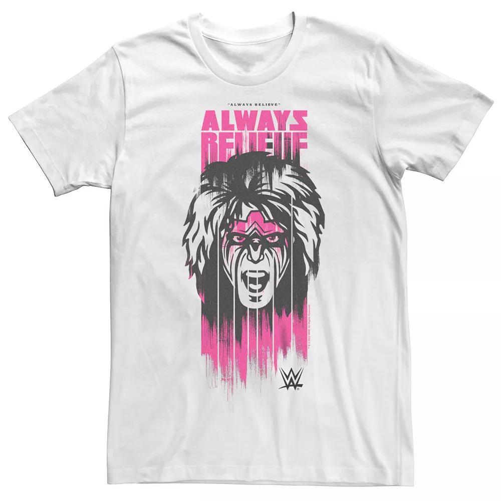 Big & Tall WWE Ultimate Warrior Always Believe Logo Tee, Men's, Size: XXL Tall, White Product Image
