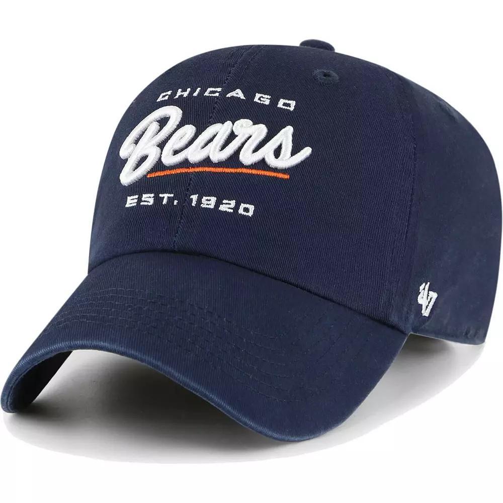 Women's '47 Navy Chicago Bears Sidney Clean Up Adjustable Hat, Blue Product Image