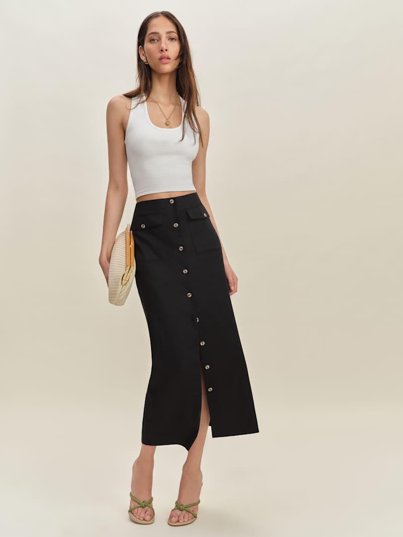 Britt Linen Skirt Product Image