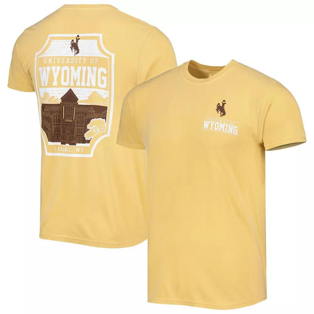 Men's Gold Wyoming Cowboys Logo Campus Icon T-Shirt, Size: Large, Wyo Gold Product Image