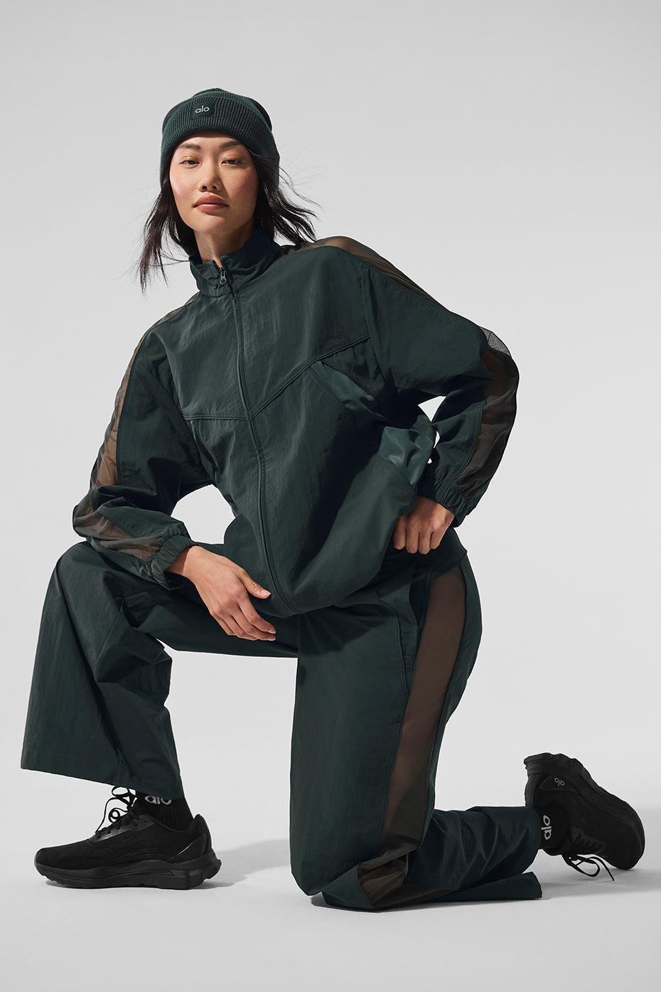 Origin Full-Zip Track Jacket - Charcoal Green Product Image