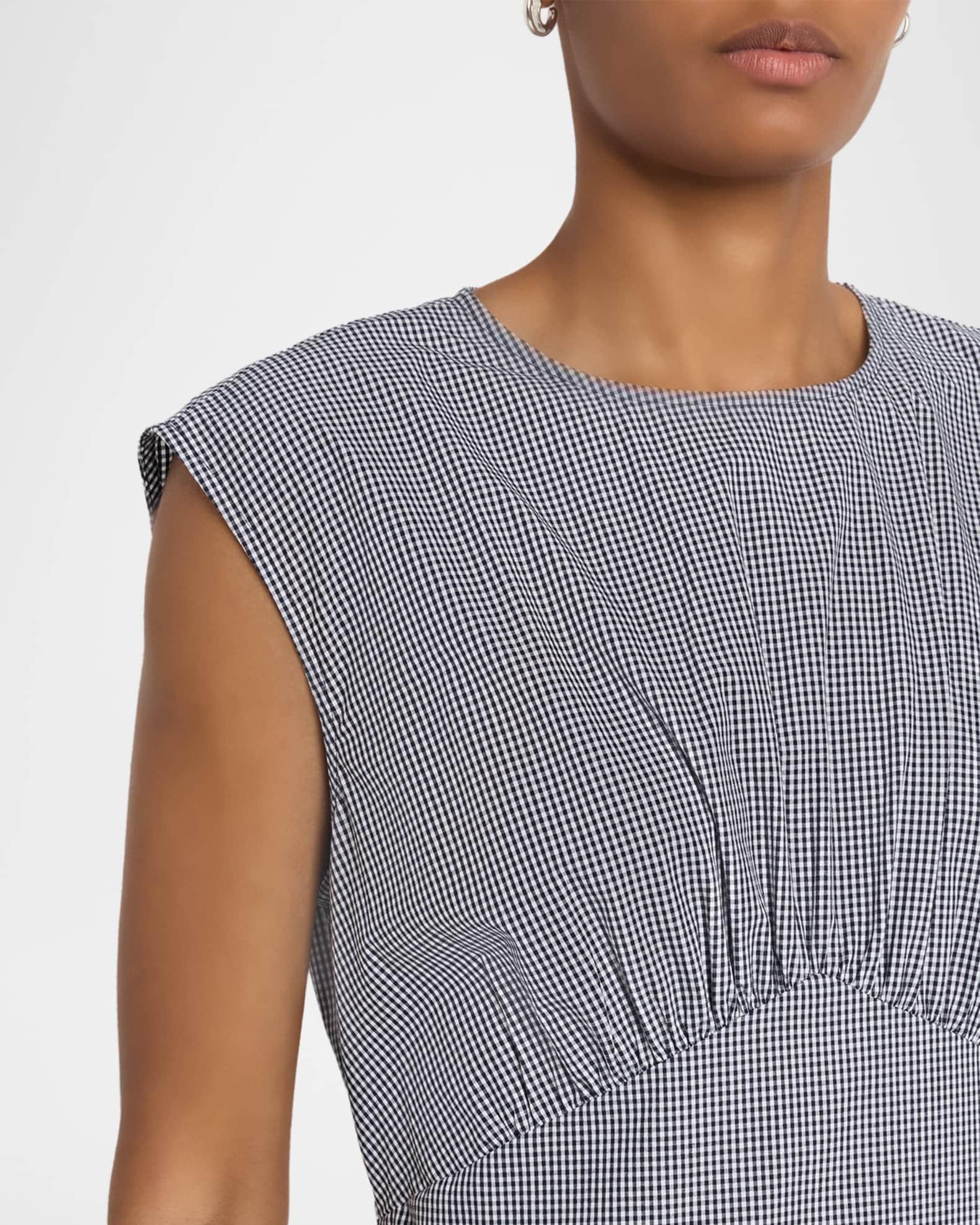 The Check Gathered Midi Dress Product Image