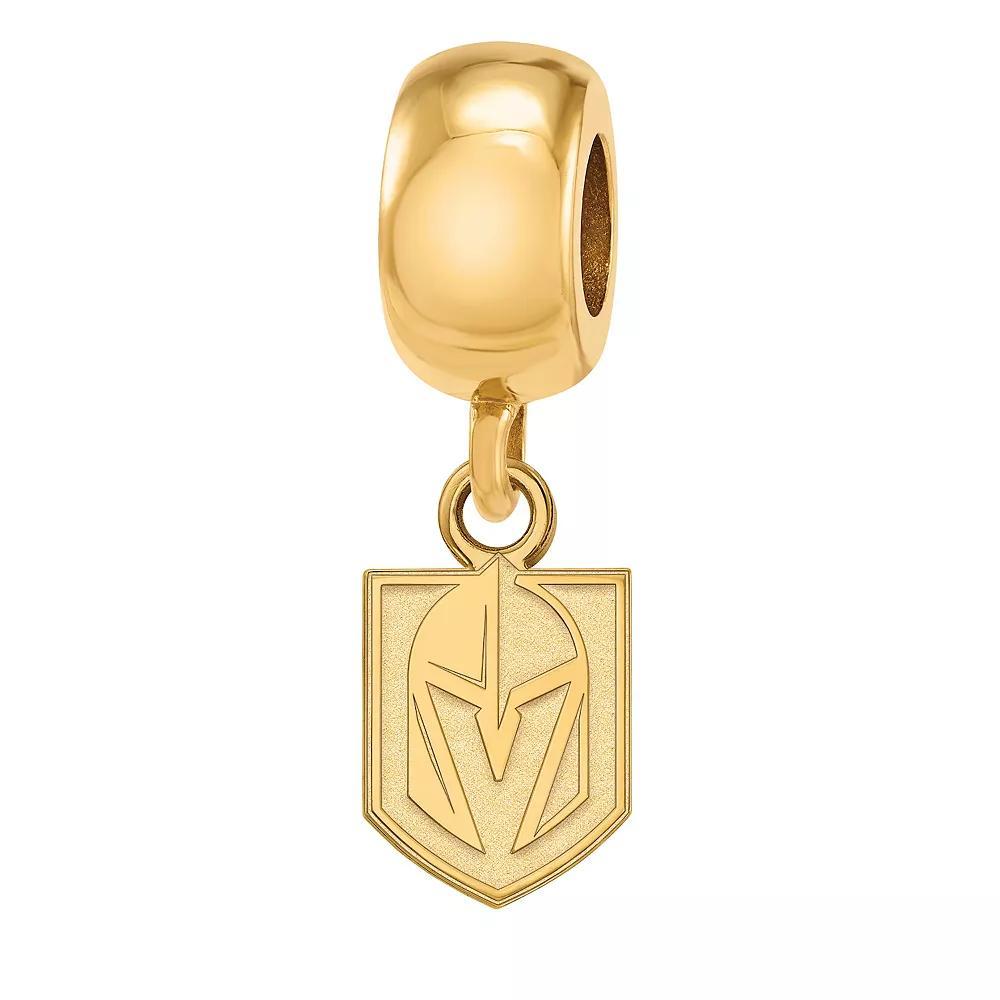 LogoArt Sterling Silver Las Vegas Golden Knights Logo Bead Charm, Women's, Size: 7MM, Gold Over Sterling Product Image