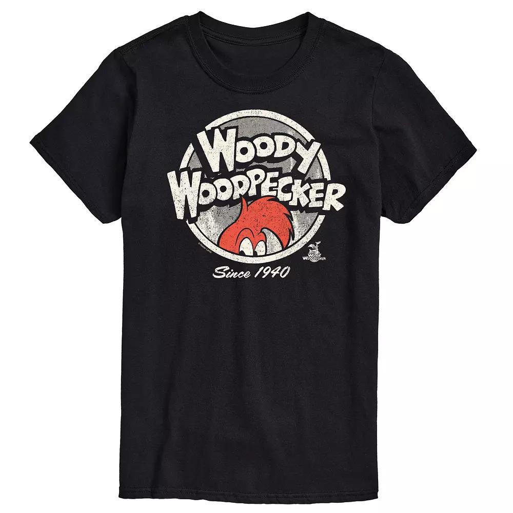 Big & Tall Woody Woodpecker Vintage Logo Graphic Tee, Mens Product Image