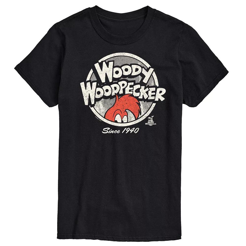 Big & Tall Woody Woodpecker Vintage Logo Graphic Tee, Mens Product Image