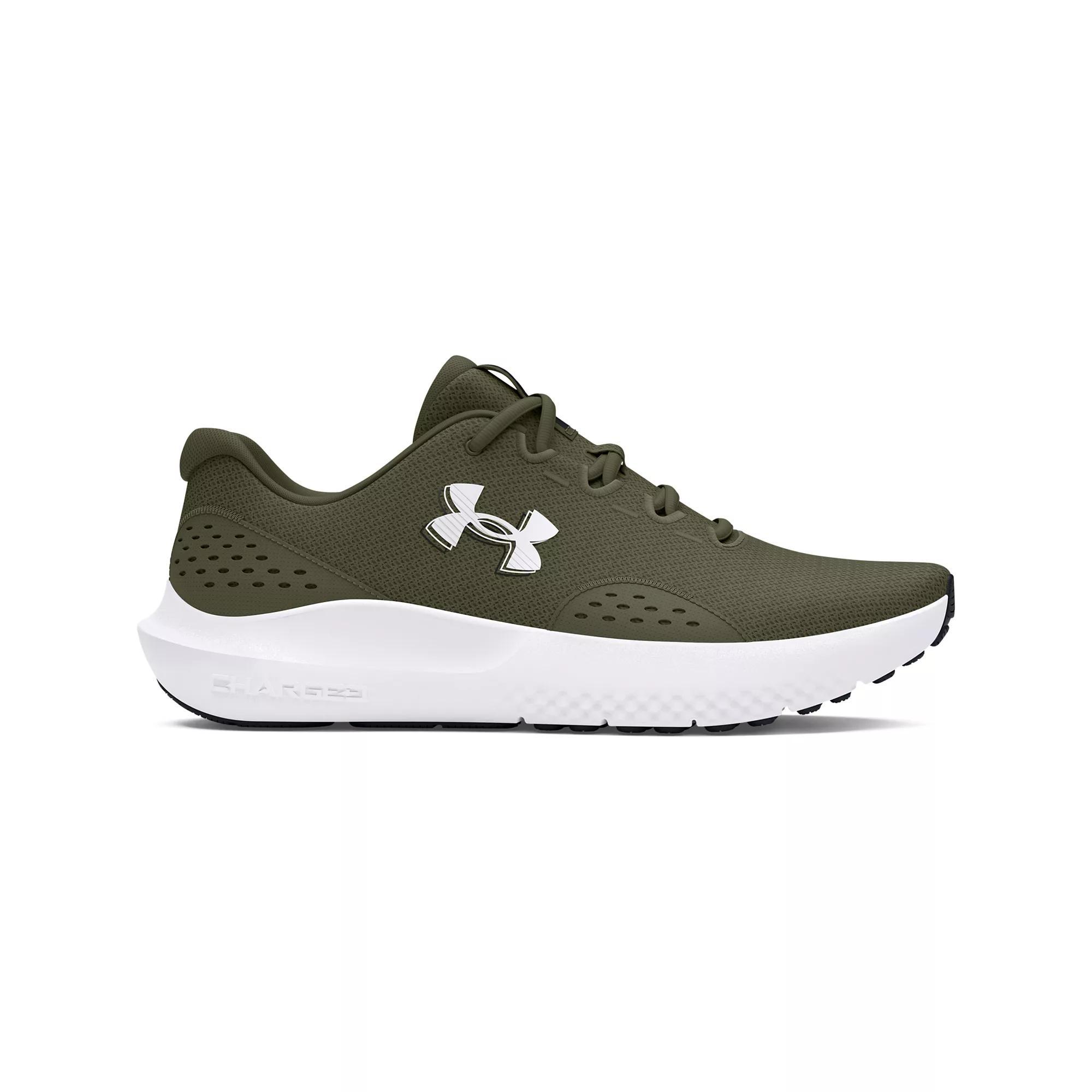 Under Armour Surge 4 Men's Running Shoes, Size: 12, Marine Green White Product Image