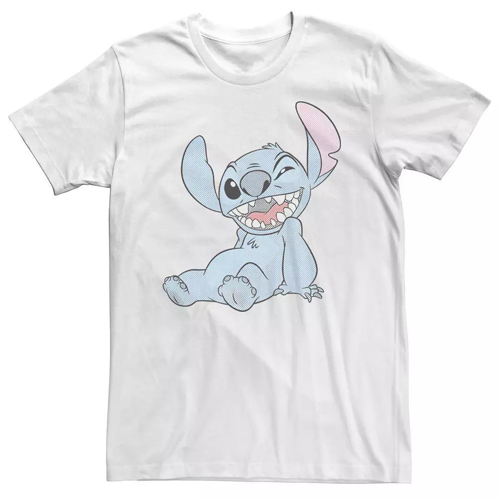 Big & Tall Disney Lilo & Stitch Pop Art Comic Stitch Tee, Men's, Size: 4XLT, White Product Image