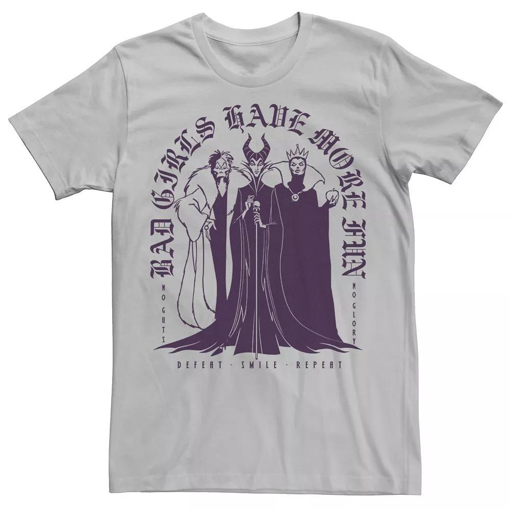 Disney's Villains Men's Bad Girls Have More Fun Tee, Size: Large, Silver Product Image