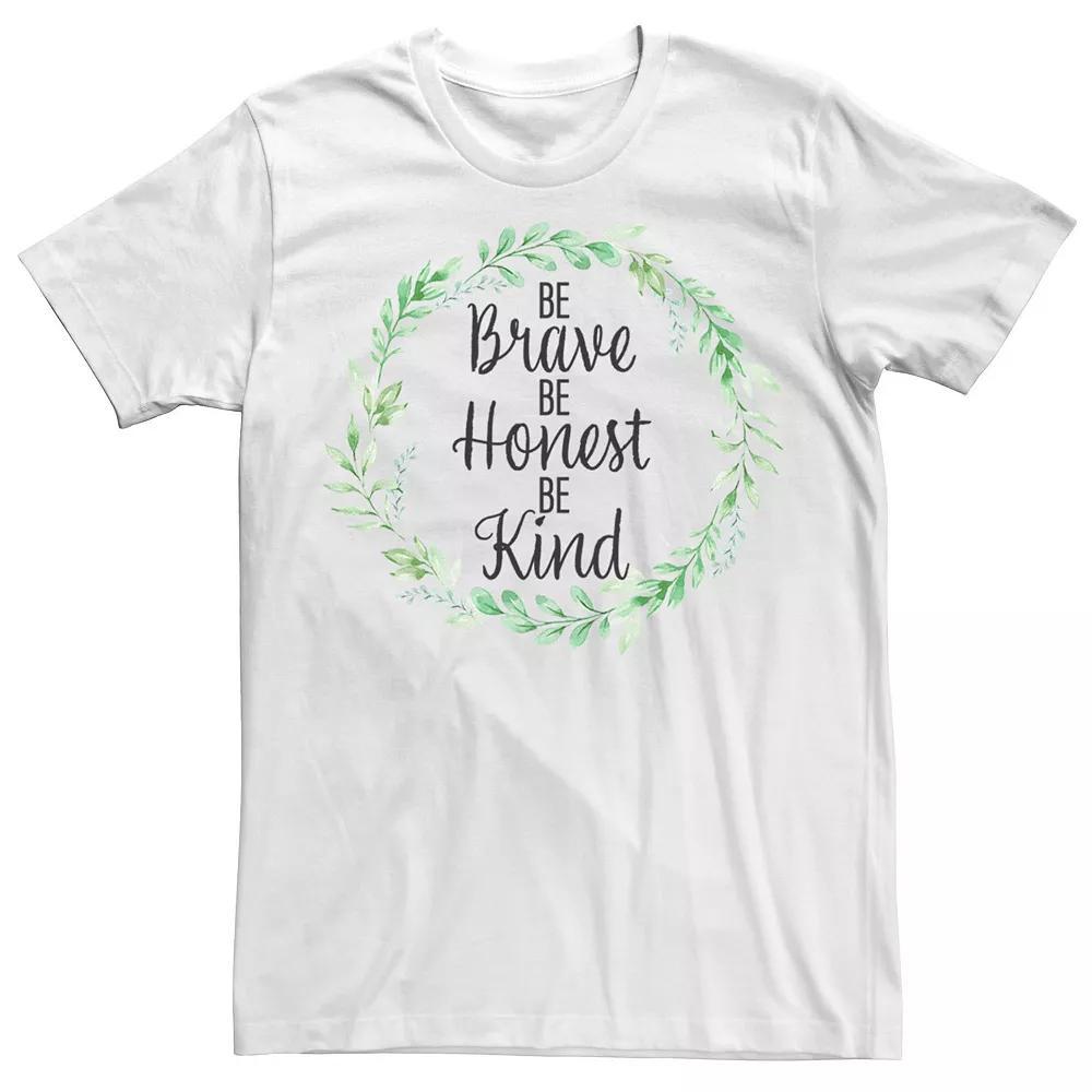 Men's Fifth Sun Brave Honest Kind Script Tee, Size: Large, White Product Image