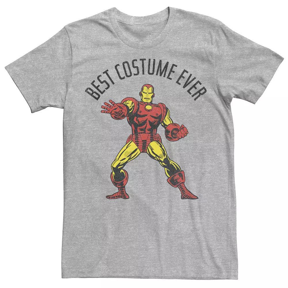 Men's Marvel Iron Man Best Costume Ever Portrait Graphic Tee, Size: 3XL, Athletic Grey Product Image
