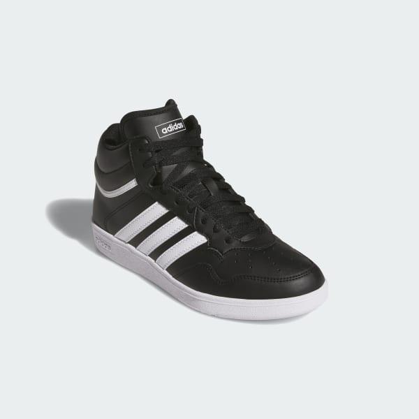 adidas Hoops 4.0 Women's Mid Top Basketball Shoes, Size: 6, White White Black Product Image