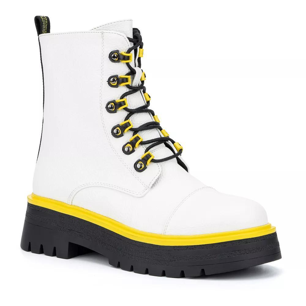 Torgeis Sandy Women's Combat Boots, Size: 7, White Product Image