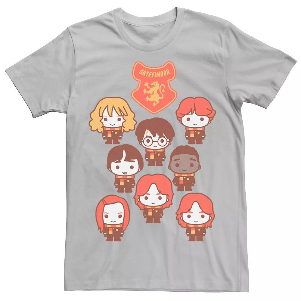 Men's Harry Potter Gryffindor Cute Family Tee, Size: Small, Silver Product Image
