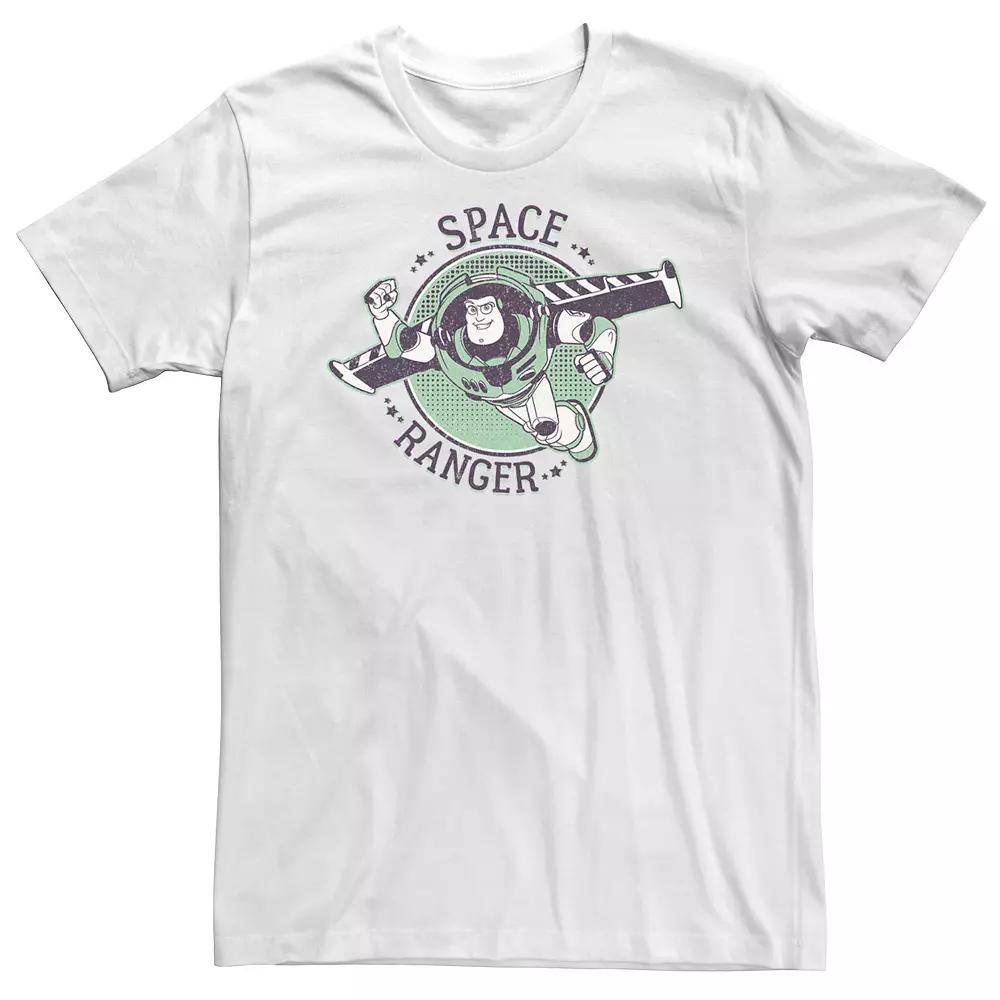 Big & Tall Disney / Pixar Story Buzz Lightyear Space Ranger Tee, Men's, Size: 5XL, White Product Image