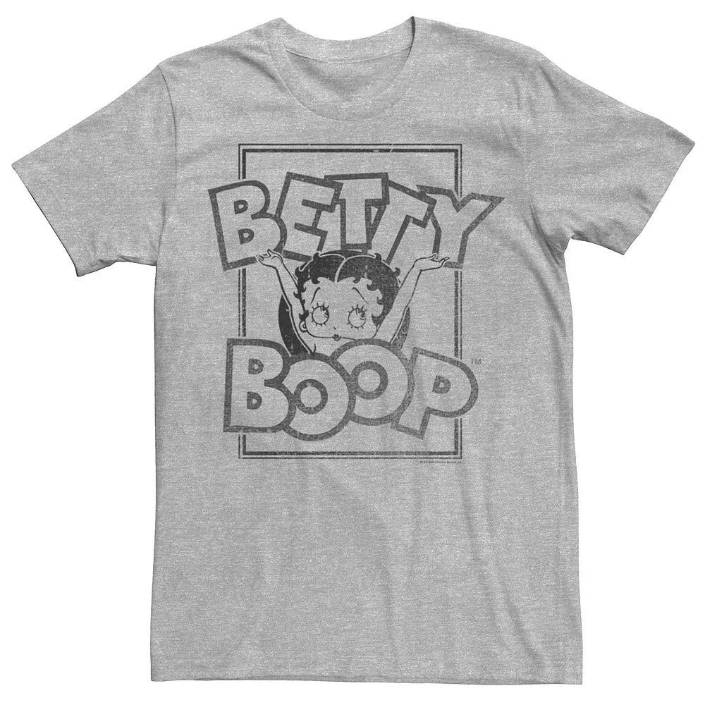 Men's Betty Boop Celebrating Tee, Size: Small, Athletic Grey Product Image