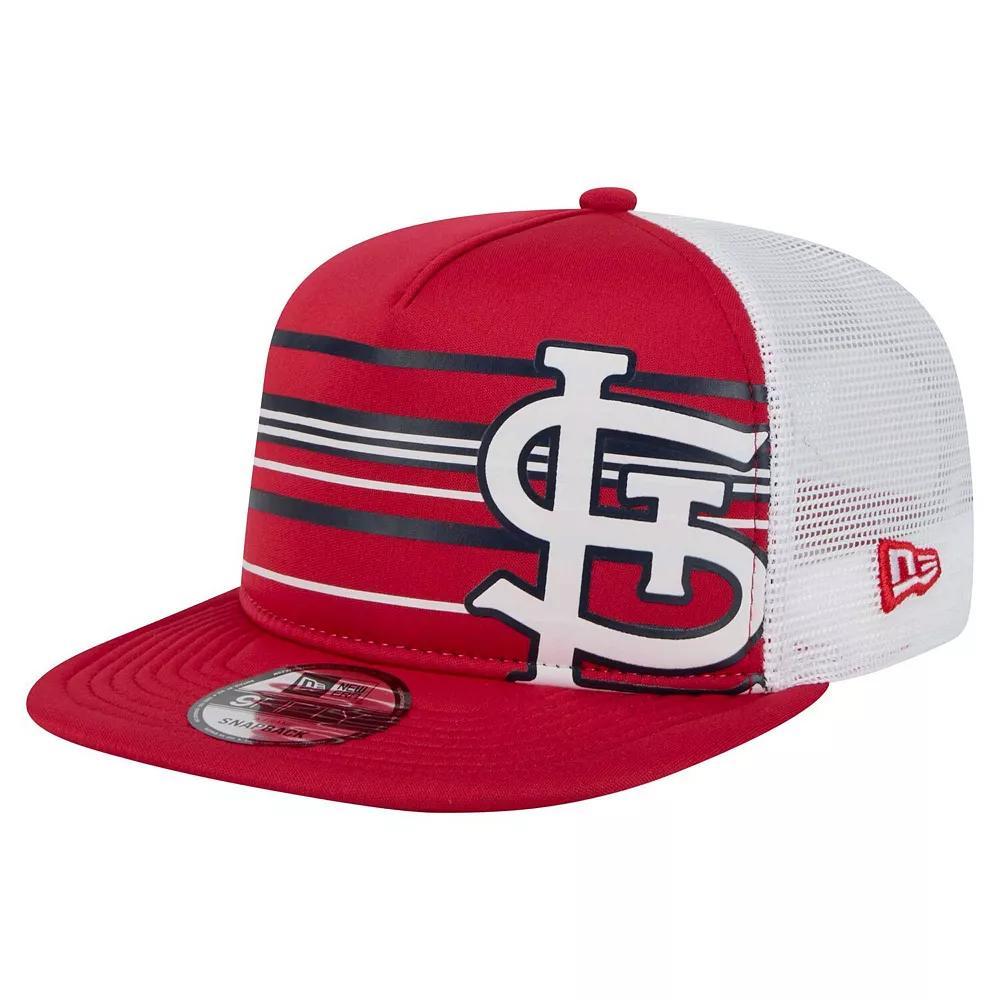 Men's New Era  Red St. Louis Cardinals 9FIFTY A-Frame Trucker Snapback Hat Product Image