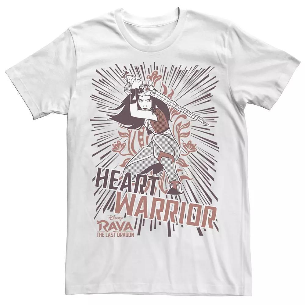 Disney's Raya And The Last Dragon Raya Men's Heart Warrior Tee, Size: XS, White Product Image