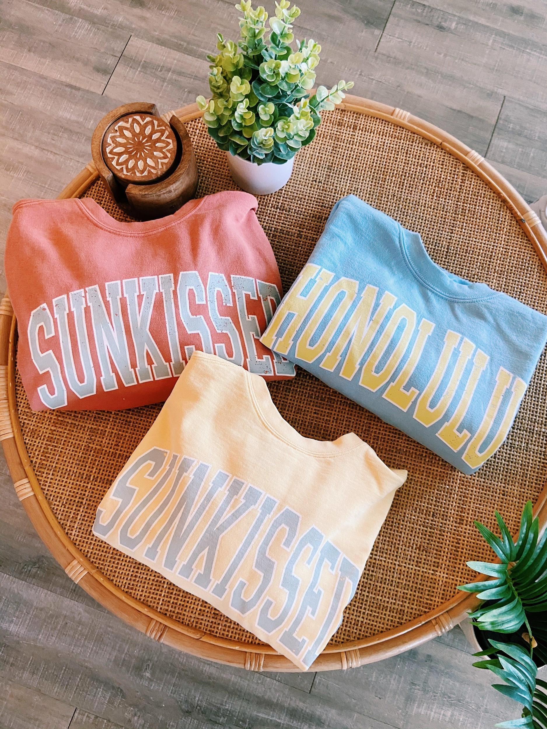 Original Sunkissed Comfort Colors Sweatshirt Girls Product Image