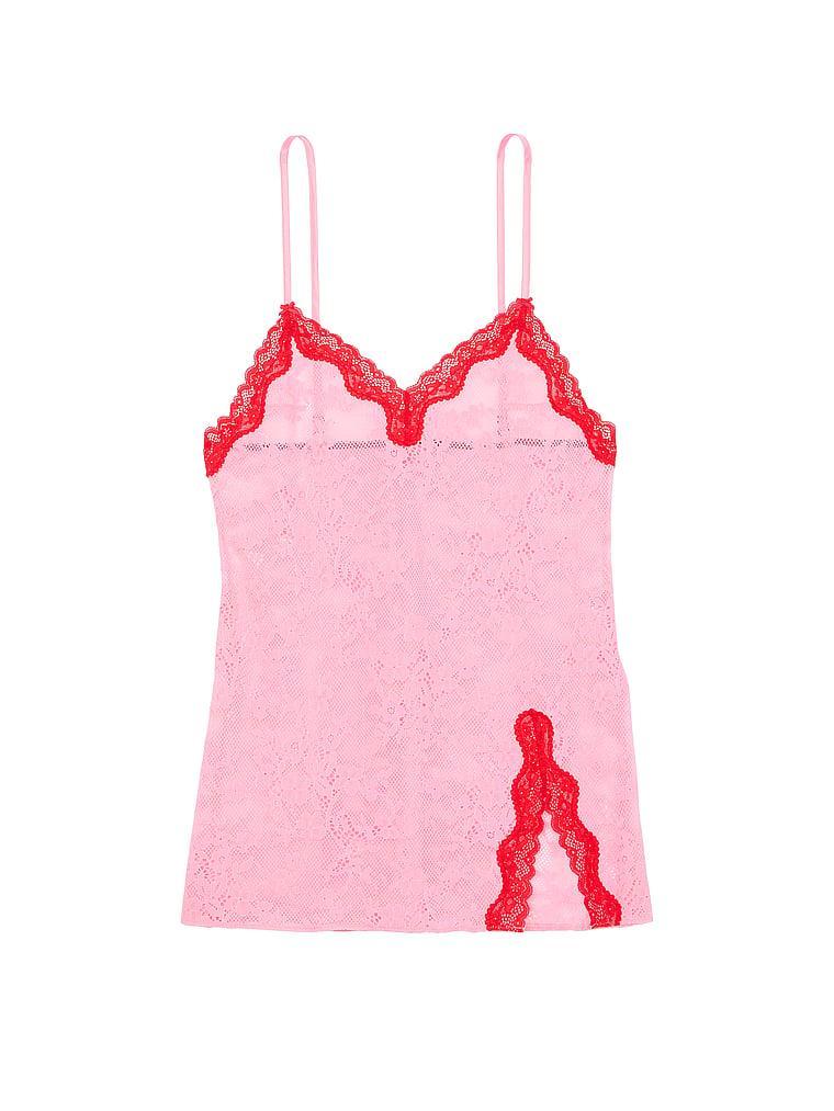 Tease Lace Mini Slip Dress Product Image