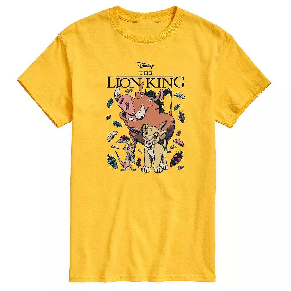Disney's The Lion King Men's Bugs Graphic Tee, Size: Large, Yellow Product Image