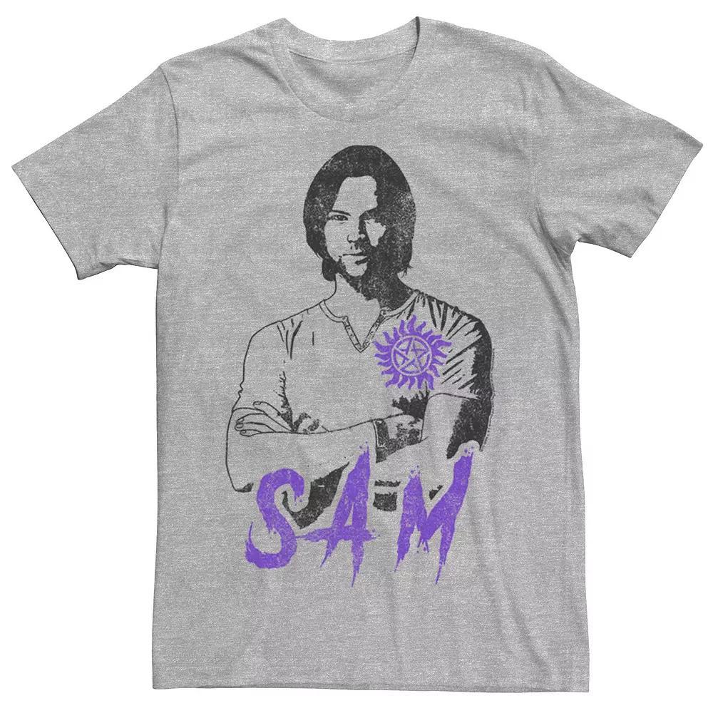 Men's Supernatural Sam Tee, Size: Small, Athletic Grey Product Image