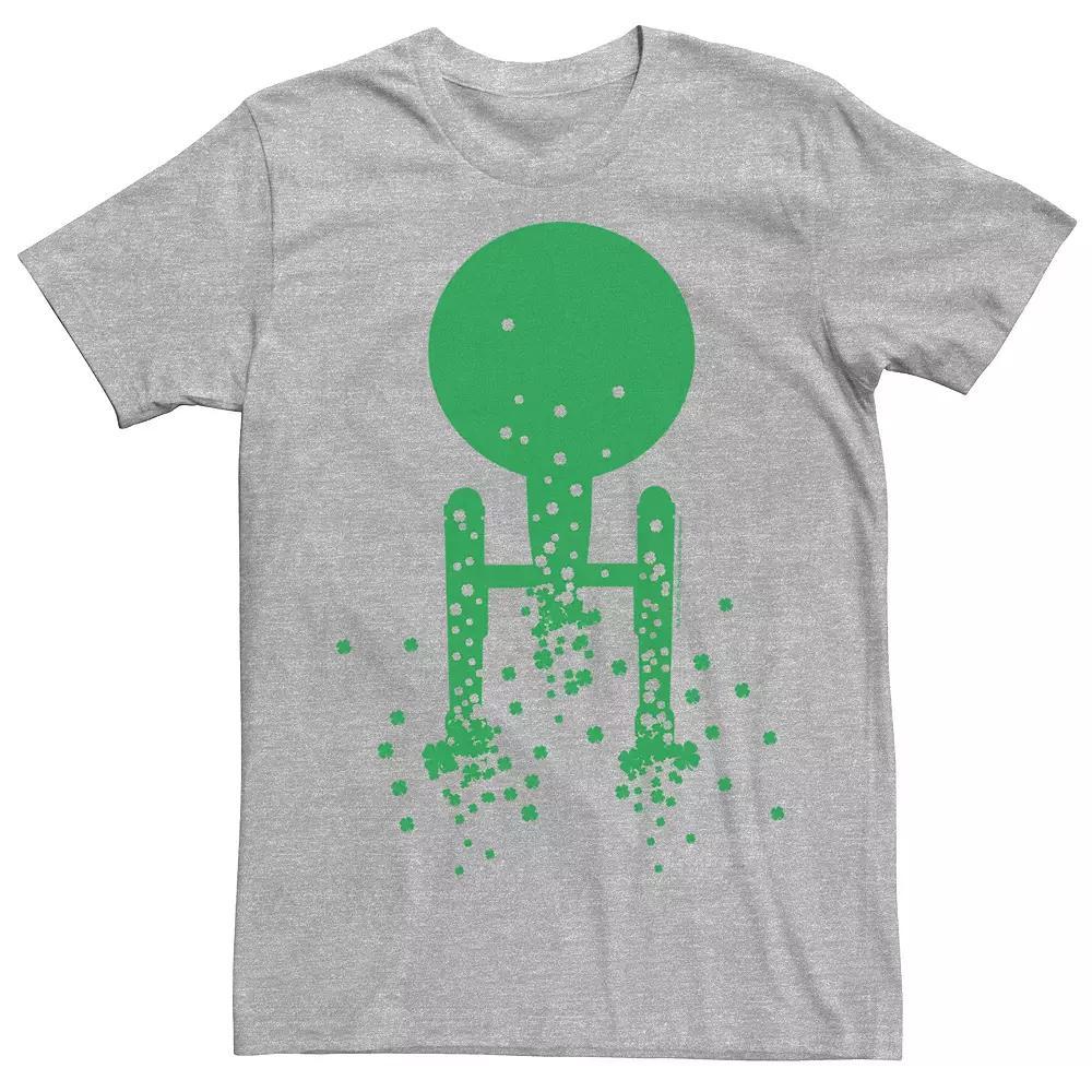 Mens Star Trek Clover Rockets St. Patricks Tee Athletic Grey Product Image
