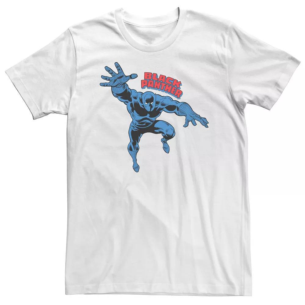 Big & Tall Marvel Black Panther Tee, Men's, Size: XXL Tall, White Product Image