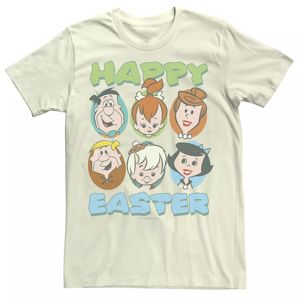 Men's The Flintstones Happy Easter Eggs Tee, Size: Medium, Natural Product Image