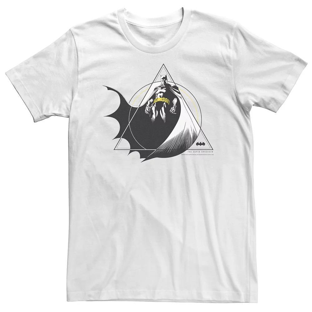 Big & Tall DC Comics Batman Geometric Poster Tee, Men's, Size: 5XL, White Product Image