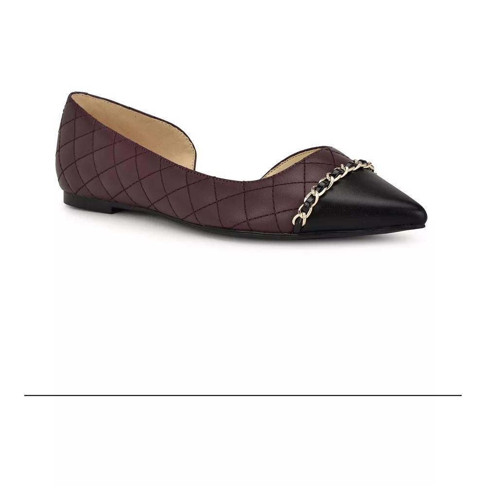 Nine West Breza Women's Slip-on Pointy Toe Dress Flats, Size: 6, Red Black Product Image