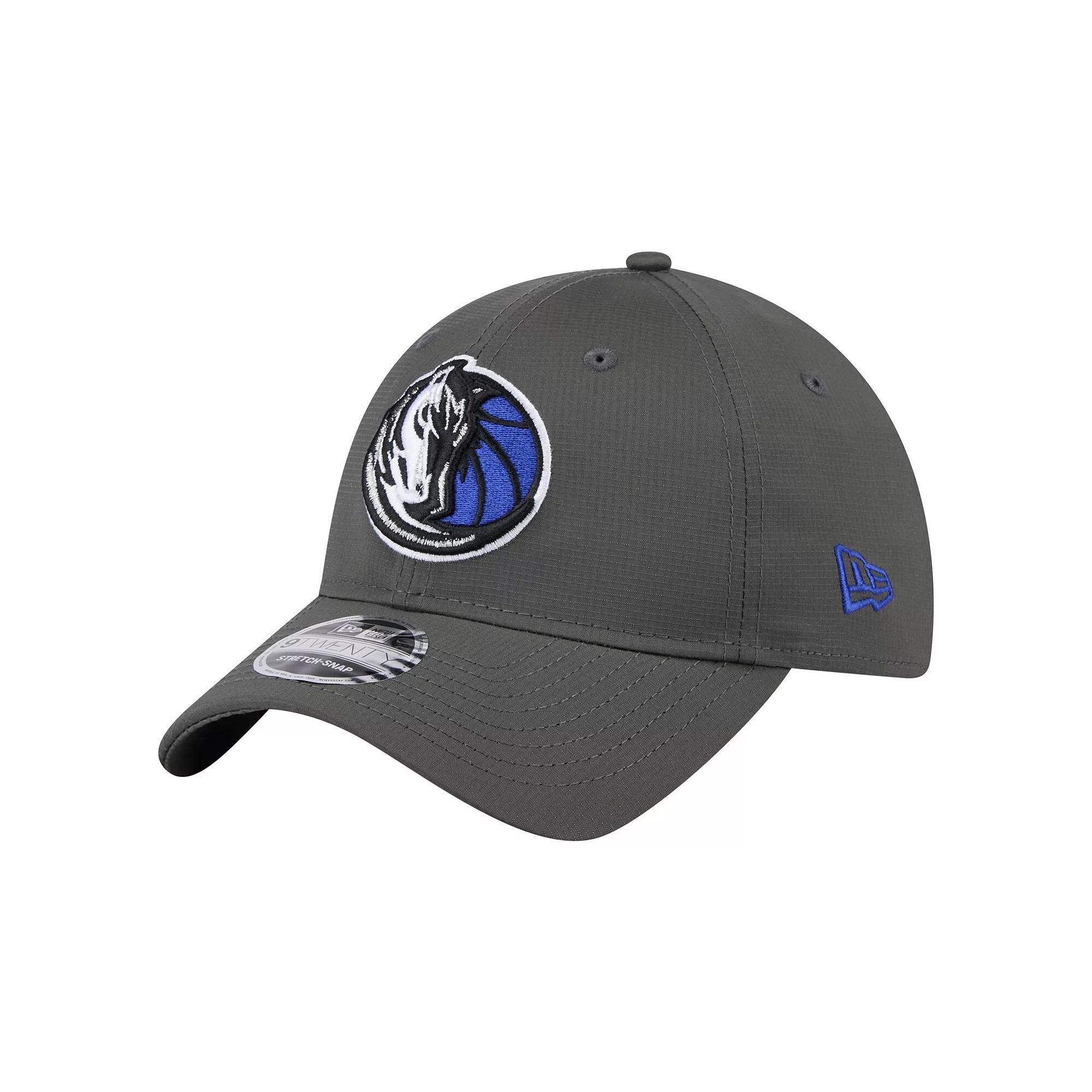 Men's New Era Charcoal Dallas Mavericks Active Ripstop 9TWENTY Adjustable Hat Product Image