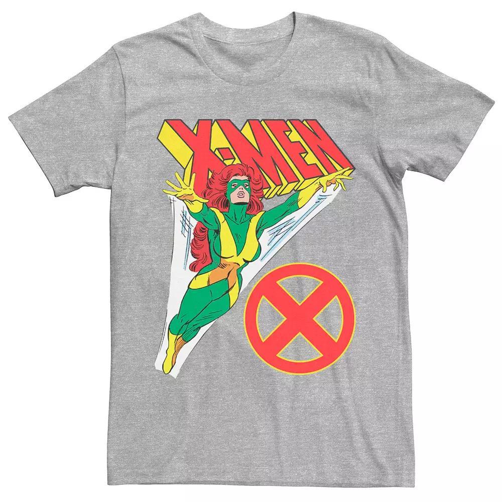 Mens Marvel X-Men Jean Grey Flight Tee Athletic Grey Product Image